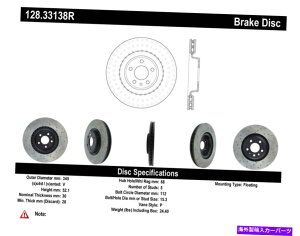 brake disc rotor AEfB /|VF}JfBXNu[L[^[tgẼXgbvebN-128.33138R StopTech For Audi / Porsche Macan Disc Brake Rotor Front Right - 128.33138R