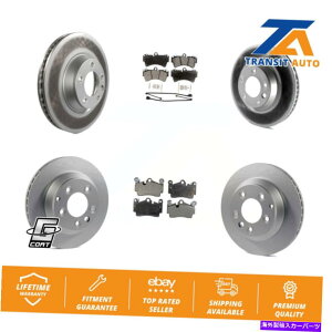 brake disc rotor AEfBQ7tHNX[QgDAOp̃tgAR[gu[L[^[Z~bNpbhLbgi6PCj Front Rear Coat Brake Rotor Ceramic Pad Kit (6Pc) For Audi Q7 Volkswagen Touareg