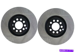 brake disc rotor 2000N2006ÑAEfBTTi42586j̃tgyASTOPTECHfBXNu[L[^[ Front PAIR Stoptech Disc Brake Rotor for 2000-2006 Audi TT (42586)