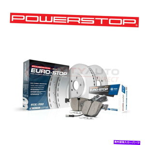 brake disc rotor 2008ÑZfXxcGL550 EF̃p[Xgbv[XgbvfBXNu[Lpbhƃ[^[ Power Stop EuroStop Disc Brake Pads & Rotor for 2008 Mercedes-Benz GL550 ef