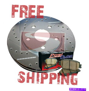 brake disc rotor J[MKX 07-10iFRjhXbgu[L[^[ + POSIÂȃZ~bNpbh Lincoln MKX 07-10 (F&R) Drill Slot Brake Rotors + POSI QUIET Ceramic Pads