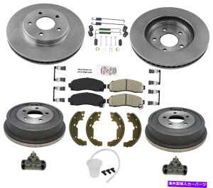 brake disc rotor 05-06 equinoxgg02-07 vuetgfBXNAu[LhV[Yn[hEFA For 05-06 Equinox Torrent 02-07 Vue Front Disc Rear Brake Drums Shoes Hardware