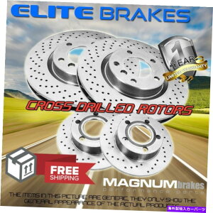 brake disc rotor 2007N2009Ñtg+ANXhh[^[ZfXxcE550 RWD W/ SPORT PKG Front+Rear Cross Drilled Rotor for 2007-2009 Mercedes Benz E550 RWD w/ Sport Pkg
