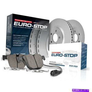 brake disc rotor ESK4554 PowerStop 2zC[Zbgu[LfBXNƃpbhLbgVW TOUAREG 04-06̑O ESK4554 Powerstop 2-Wheel Set Brake Disc and Pad Kits Front for VW Touareg 04-06
