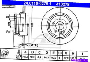 brake disc rotor �����Z�f�XC218 S211 S212 W211 W212 W218 X218 2114230712�p��2X ATE�u���[�L�f�B�X�N 2x ATE Brake Disc For MERCEDES C218 S211 S212 W211 W212 W218 X218 2114230712�y���s�A���i�z