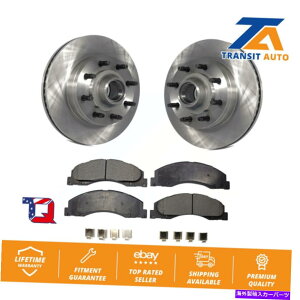 brake disc rotor Ford E-350 Super Duty E-250 E-150�p�̃t�����g�u���[�L���[�^�[�ƃZ�~���^���p�b�h�L�b�g Front Brake Rotors & Semi-Metallic Pad Kit For Ford E-350 Super Duty E-250 E-150�y���s�A���i�z
