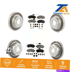 brake disc rotor v}X^[p̃tgAR[eBOu[L[^[Z~^pbhLbg1500 2500 Front Rear Coated Brake Rotors Semi-Metallic Pad Kit For Ram ProMaster 1500 2500
