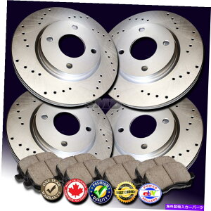 brake disc rotor Z0371 FIT 2002 2003 FORD�t�H�[�J�X��SVT�N���X�h�����u���[�L���[�^�[�Z���~�b�N�p�b�h Z0371 FIT 2002 2003 Ford Focus Non-SVT Cross Drilled Brake Rotors Ceramic Pads�y���s�A���i�z
