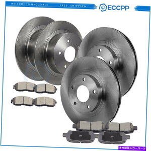 brake disc rotor �r���C�b�N���[�j�A�V�{���[�g���C���u���C�U�[�p�̃Z���~�b�N�u���[�L�p�b�h�ƃ��[�^�[�t�����g���A Ceramic Brake Pads And Rotors Front Rear For Buick Rainier Chevrolet Trailblazer�y���s�A��
