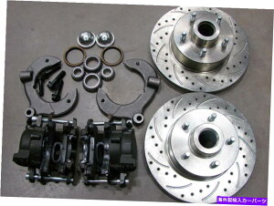 brake disc rotor �}�X�^���OII 2�t�����g11 �h�������[�^�[�A�b�v�O���[�h�f�B�X�N�u���[�L�L�b�g�t�H�[�h�X�s���h���Ȃ� Mustang II 2 Front 11 Drilled Rotor Upgrade Disc Brake Kit Ford No Spindles�y���s�A���i�z