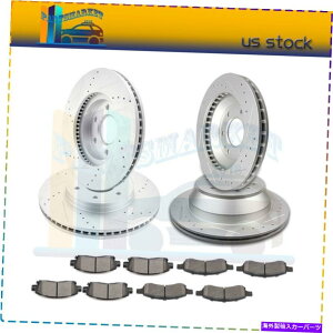 brake disc rotor tgAu[LfBXN[^[Z~bNpbhSS SAAB 9-7XhɓK Front & Rear Brake Discs Rotors Ceramic Pads Fits Trailblazer SS Saab 9-7X Drill