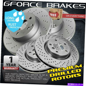 brake disc rotor 2008�N����2013�N�̃C���t�B�j�e�BG37 w/�X�|�[�c�p�b�P�[�W�̃t�����g����у��A4�N���X�h�������[�^�[ Front and Rear 4 Cross Drilled Rotors for 2008-2013 Infiniti G37 w/Sport Package�y���s�A���i