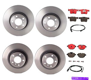 brake disc rotor BREMBO�t�����g����у��A�u���[�L�L�b�g�f�B�X�N���[�^�[BMW F25 F26�p�Z���~�b�N�p�b�h�Z���T�[ Brembo Front and Rear Brake Kit Disc Rotors Ceramic Pads Sensors For BMW F25 F26