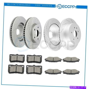 brake disc rotor NTX̃Z~bNu[Lpbhƃ[^[tgAIS250x[X2.5L C 2.5L Ceramic Brake Pads And Rotors Front Rear For Lexus IS250 Base 2.5L C 2.5L