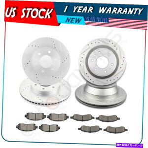 brake disc rotor �V�{���[�g���C���u���C�U�[�̃t�����g�����A�u���[�L���[�^�[�ƃp�b�h2008-2009 Saab 9-7X Front & Rear Brake Rotors And Pads For Chevrolet Trailblazer 2008-2009 Saab 9-7x�y���s�A���i�z