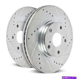 brake disc rotor シボレータホのパワーストップブレーキローター2007-2020リアドリル＆スロット - ペア Power Stop Brake Rotors For Chevy Tahoe 2007-2020 Rear Drilled & Slotted - Pair