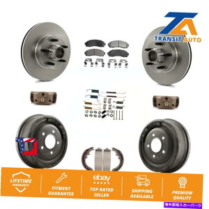 brake disc rotor Ford Ranger RWDp̃tgAfBXNu[L[^[[^[Z~^bNpbhhLbgi9PCj Front Rear Disc Brake Rotor Semi-Metallic Pad Drum Kit (9Pc) For Ford Ranger RWD