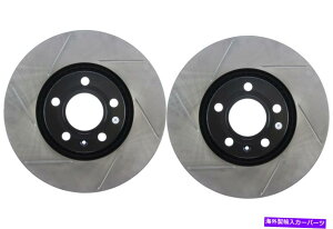 brake disc rotor 2002N2006ÑAEfBA4 Quattroi42323j̃tgyASTOPTECHfBXNu[L[^[ Front PAIR Stoptech Disc Brake Rotor for 2002-2006 Audi A4 Quattro (42323)