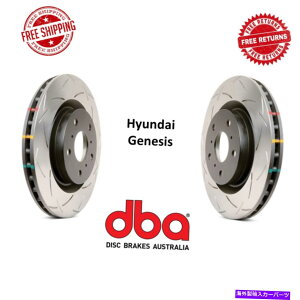 brake disc rotor DBAXbg4000V[YT3Au[LfBXN[^[yA10-13q_CWFlVX DBA Slotted 4000 Series T3 Rear Brake Disc Rotor Pair For 10-13 Hyundai Genesis