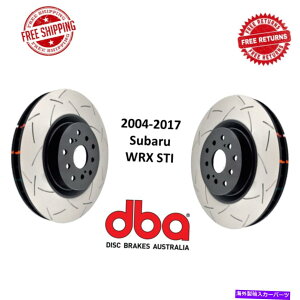 brake disc rotor DBAXe[W4XbgtT3 4000tgu[LfBXN[^[yA04-17XoWRX STI DBA Stage 4 Slotted T3 4000 Front Brake Disc Rotor Pair For 04-17 Subaru WRX STI