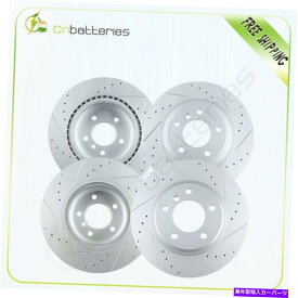 brake disc rotor BMW 330xi 2006 G3000キャスティング用のフロントおよびリアドリル＆スロットブレーキローター Front and Rear Drilled & Slotted Brake Rotors For BMW 330xi 2006 G3000 Casting