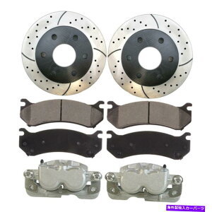 brake disc rotor 1999N2005ÑVo[h1500tgLp[Z~bNpbhh[^[oh For 1999-2005 Silverado 1500 Front Caliper Ceramic Pad Drilled Rotor Bundle