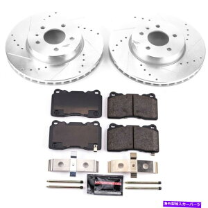 brake disc rotor K6389�p���[�X�g�b�v�u���[�L�f�B�X�N�ƃp�b�h�L�b�g2�փZ�b�g�L���f���b�NATS 13-18 K6389 Powerstop Brake Disc and Pad Kits 2-Wheel Set Front for Cadillac ATS 13-18�y���s�A���i�z