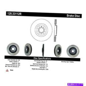 brake disc rotor STOPTECH 128.33112R 08-12 Audi S3�p�̃X�|�[�c�N���X�h�����u���[�L���[�^�[ StopTech 128.33112R Sport Cross Drilled Brake Rotor For 08-12 Audi S3�y���s�A���i�z