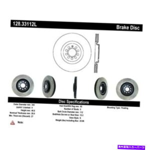 brake disc rotor STOPTECH 128.33112LX|[cNXhhu[L[^[08-12AEfBS3 StopTech 128.33112L Sport Cross Drilled Brake Rotor For 08-12 Audi S3