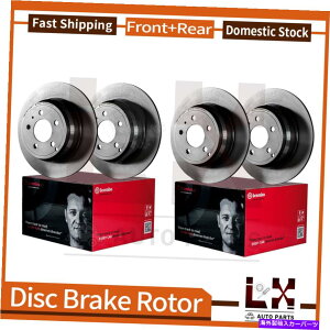 brake disc rotor g^Ao2012ɃZbgꂽtgAu{R[eBOOEu[L[^[ Front & Rear Brembo Coated OE Brake Rotors Set For Toyota Avalon 2012