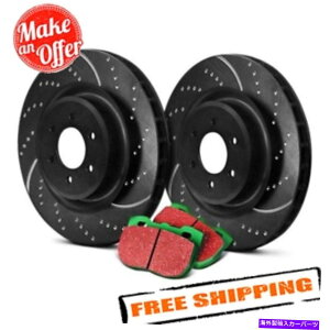 brake disc rotor 13-15���N�T�XIS250�p��EBC�X�e�[�W10�X�[�p�[�X�|�[�cdempled��slotted�t�����g�u���[�L�L�b�g EBC Stage 10 Super Sport Dimpled & Slotted Front Brake Kit for 13-15 Lexus IS250�y���s�A���i�z