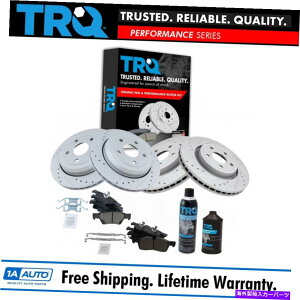 brake disc rotor Durango�p��TRQ�t�����g�����APOSI�Z���~�b�N�u���[�L�p�b�h���p�t�H�[�}���X���[�^�[�L�b�g TRQ Front & Rear Posi Ceramic Brake Pad & Performance Rotor Kit for Durango�y���s�A���i�z