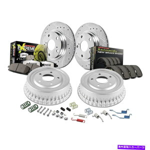 brake disc rotor �g���^�}�g���b�N�X03-08�u���[�L�L�b�g�p���[�X�g�b�v�X�g���[�g�E�H���A�[Z26�h������ For Toyota Matrix 03-08 Brake Kit Power Stop Street Warrior Z26 Drilled &�y���s�A���i�z