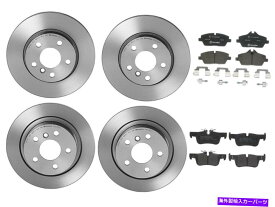 brake disc rotor BREMBOフロント＆リアブレーキキットコーティングディスクローターBMW I01 I3 I3S用ローメットパッド Brembo Front & Rear Brake Kit Coated Disc Rotors Low-Met Pads For BMW I01 i3 i3s