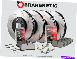 brake disc rotor [F��R] Brakenetic Premium Slotted Brake Rotors + Posi�Â��ȃZ���~�b�N�p�b�hBPK86238 [F&R] BRAKENETIC PREMIUM SLOTTED Brake Rotors + POSI QUIET Ceramic Pads BPK86238�y���s�A���i�z