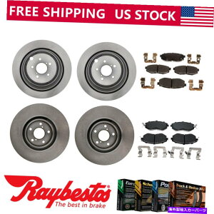 brake disc rotor 2017-2019g^86tgAu[L[^[ƃZ~bNu[Lpbh - CxXg For 2017-2019 Toyota 86 Front Rear Brake Rotors & Ceramic Brake Pads - Raybestos