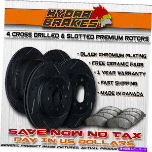 brake disc rotor 2005 2006 2007NCX[300ChXbgu[L[^[Z~bNuN FITS 2005 2006 2007 CHRYSLER 300C Drill Slot Brake Rotors CERAMIC BLK