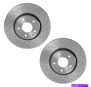 brake disc rotor BREMBO XTRAZbg2tgXhhu[LfBXN[^[NXt@CAC208 W210 R170 Brembo Xtra Set 2 Front X-Drilled Brake Disc Rotors For Crossfire C208 W210 R170