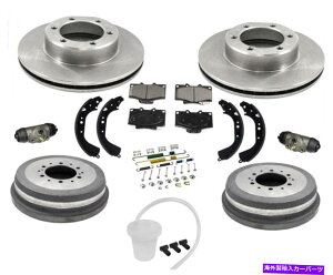 brake disc rotor F���[�^�[�p�b�h�h�����u���[�L�V���[�Y�X�v�����O93-98�g���^T100 4�z�C�[���h���C�u10pc F Rotors Pads Drums Brake Shoes Springs for 93-98 Toyota T100 4 Wheel Drive 10pc�y���s�A���i�z