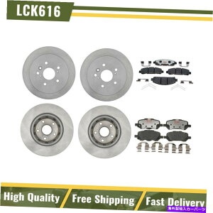brake disc rotor 2009-2016 Toyota VenzatgAu[L[^[Element3u[Lpbh For 2009-2016 Toyota Venza Front Rear Brake Rotors & Element3 Brake Pads