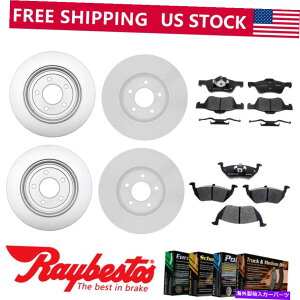 brake disc rotor 2005-2010 Ford Escape Front Rear KitR[eBO[^[Z~bNpbh - CxXg Fits 2005-2010 Ford Escape Front Rear Kit Coated Rotors Ceramic Pads - Raybestos