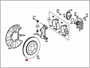 brake disc rotor 2PCS�{���̃����Z�f�XX222 A217 C217 S�N���XW222�{���h�u���[�L�f�B�X�N2224200772 2pcs Genuine MERCEDES X222 A217 C217 S-CLASS W222 Bond brake disk 2224200772�y���s�A���i�z