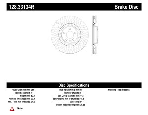 brake disc rotor 2004N2006Nbmw x5pphhbg[^[fBXNƃZ~bNu[L StopTech For A6 Quattro/A7 Quattro/ A8 Quattro Disc Brake Rotor Right 128.33134R