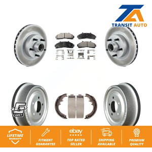 brake disc rotor �f�B�X�N�u���[�L���[�^�[�f�B�X�N�X�|�[�c�N���X��stoptech 128.35091l���~���܂� Front Rear Coat Disc Brake Rotors Hub Semi-Metallic Pad Drum Kit For Ford Ranger�y���s�A���i�z