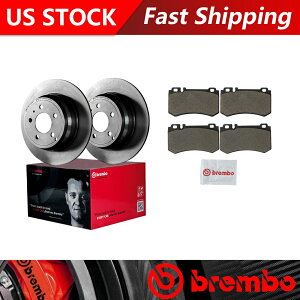 brake disc rotor 2003-06�̃u�����{�����Z�f�X�x���cSL55 AMG���A�u���[�L���[�^�[�ƃZ���~�b�N�u���[�L�p�b�h Brembo for 2003-06 Mercedes-Benz SL55 AMG Rear Brake Rotors & Ceramic Brake Pads�y���s�A���i�z