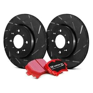 brake disc rotor �t�H�[�h�t�H�[�J�X13-18�u���[�L�L�b�gEBC�X�e�[�W4�V�O�l�`���[�X���b�g�t���t�����g�u���[�L�L�b�gW For Ford Focus 13-18 Brake Kit EBC Stage 4 Signature Slotted Front Brake Kit w�y���s�A���i�z