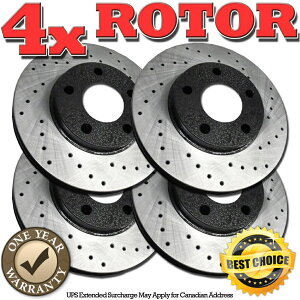brake disc rotor RH0097tg+AubNhhu[L[^[2003 LEXUS ES300 2004 ES330 RH0097 FRONT+REAR BLACK Drilled Brake Rotors FOR 2003 Lexus ES300 2004 ES330