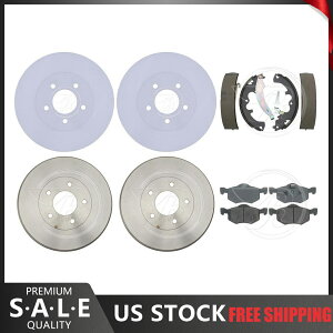 brake disc rotor Ford Escape 2007コーティングブレーキローター&ドラム +セラミックパッドとブレーキシューズ Fits Ford Escape 2007 Coated Brake Rotors & Drums + Ceramic Pads & Brake Shoes