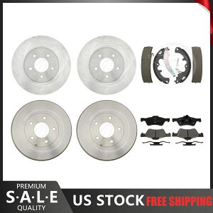 brake disc rotor 2008-2012 Ford Escape Brake RotorsCeramic Pads + Lear Brake DrumsShoes For 2008-2012 Ford Escape Brake Rotors & Ceramic Pads + Rear Brake Drums & Shoes
