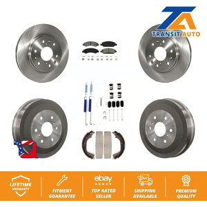 brake disc rotor �u�����{xtra�h�����h�t�����g�t�����g�f�B�X�N���[�^�[�����h���[�o�[�p�p�b�hlr2 Front Rear Brake Rotors Semi-Metallic Pad Drum Kit (7Pc) For Chevrolet Silverado�y���s�A���i�z